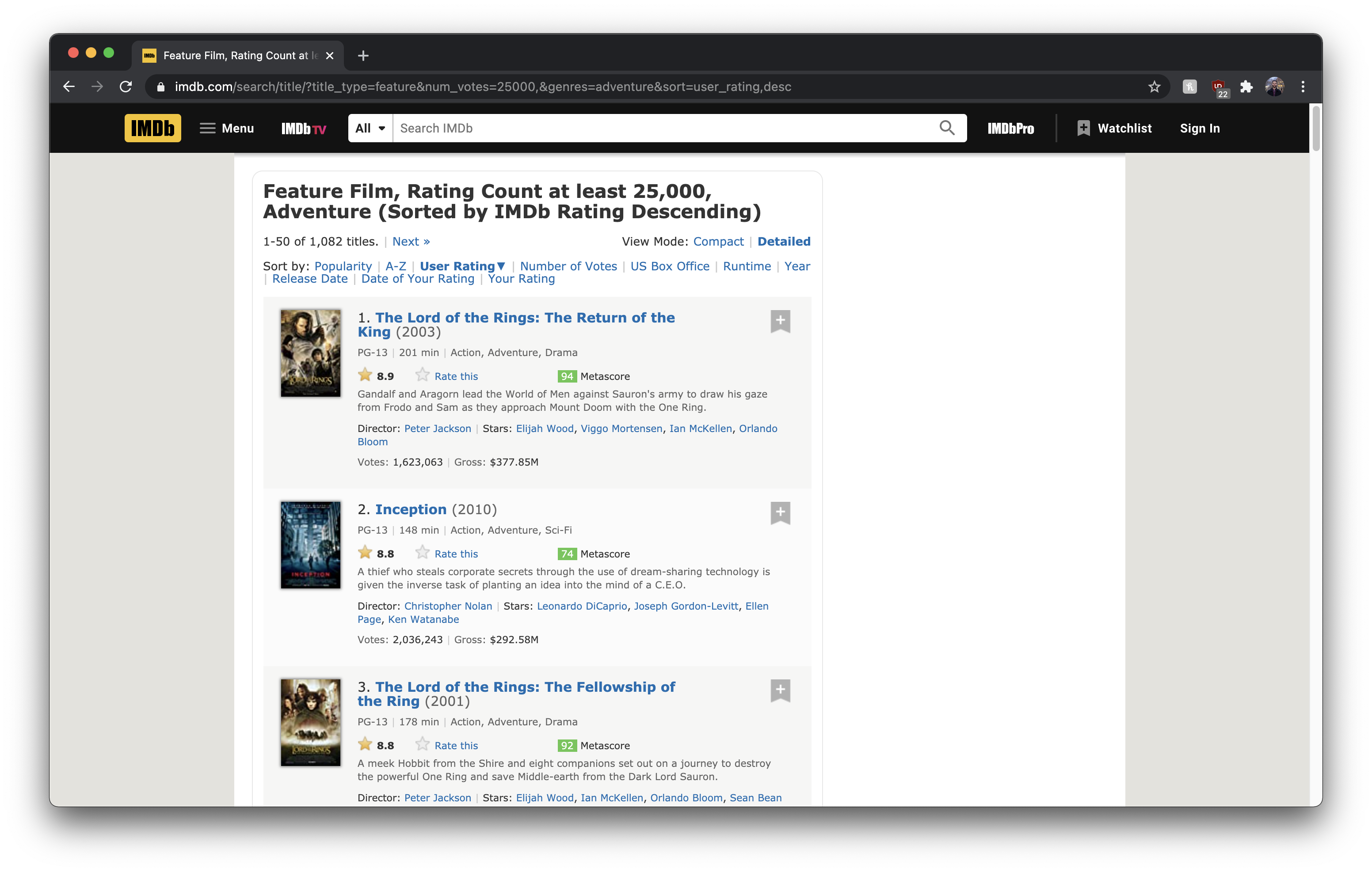 IMDb page